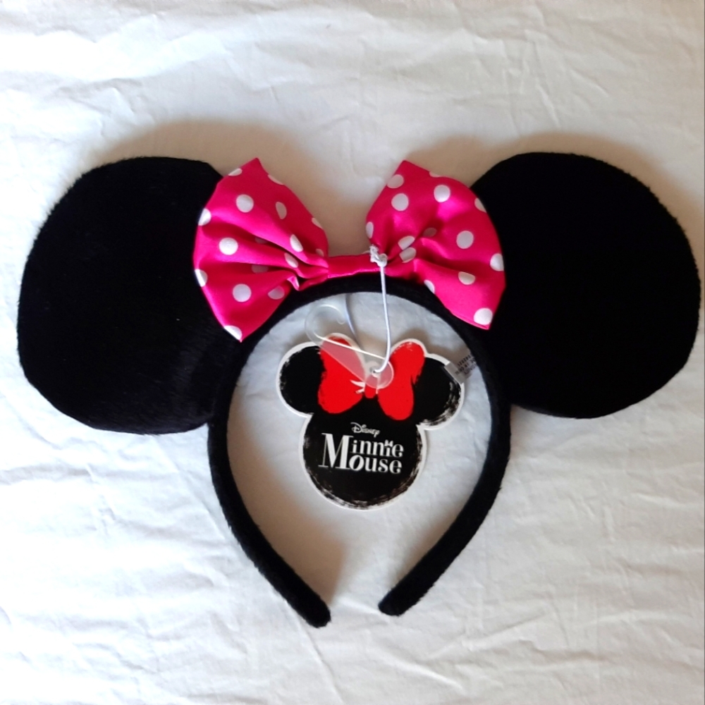 *NEW* Minnie Mouse Ears- Classic pink bow